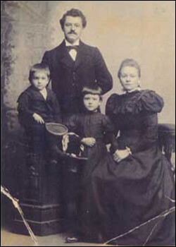 Fredrik Bommer (1870-1944) Janske Jans Houkes, Deborah, Fredrik, Jan